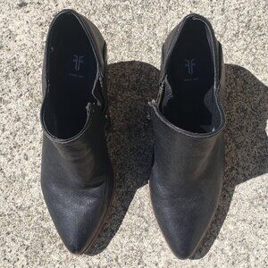 Frye Reed Booties Black Ankle Boots